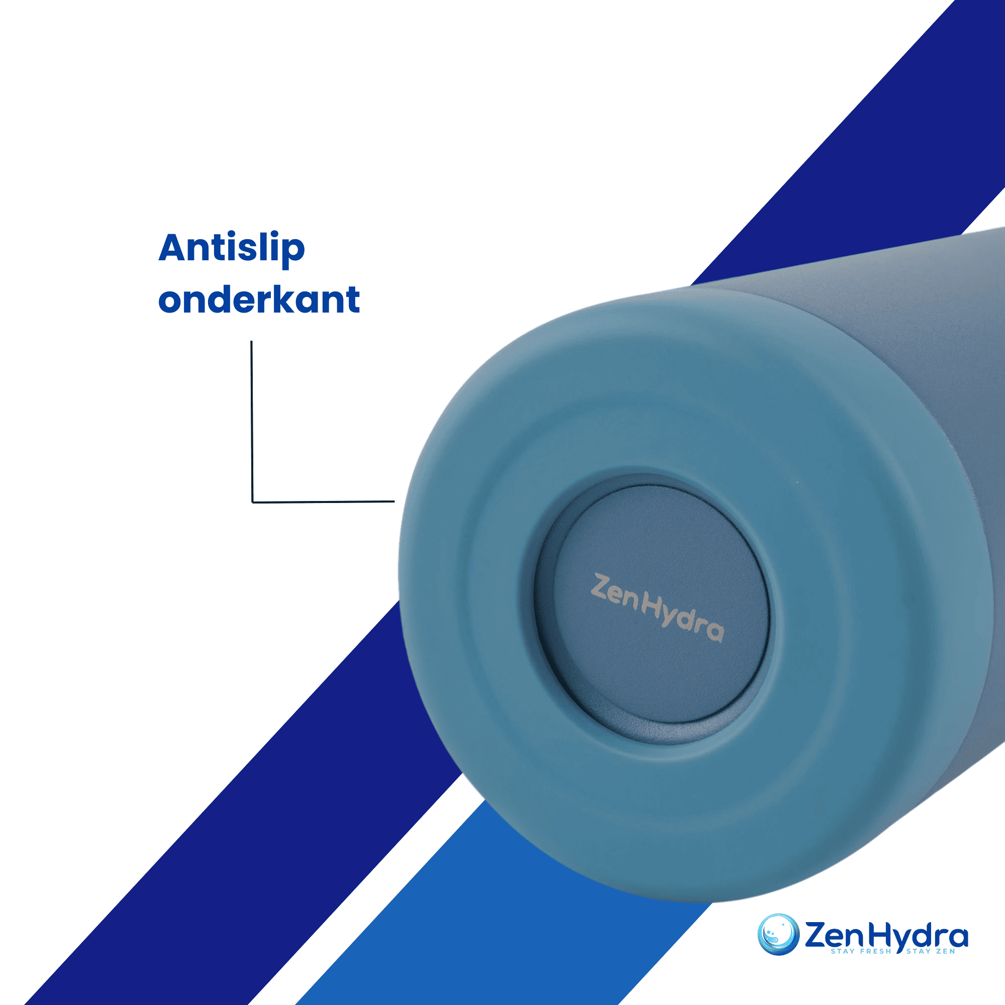 onderkant 750 ml antislip blauw