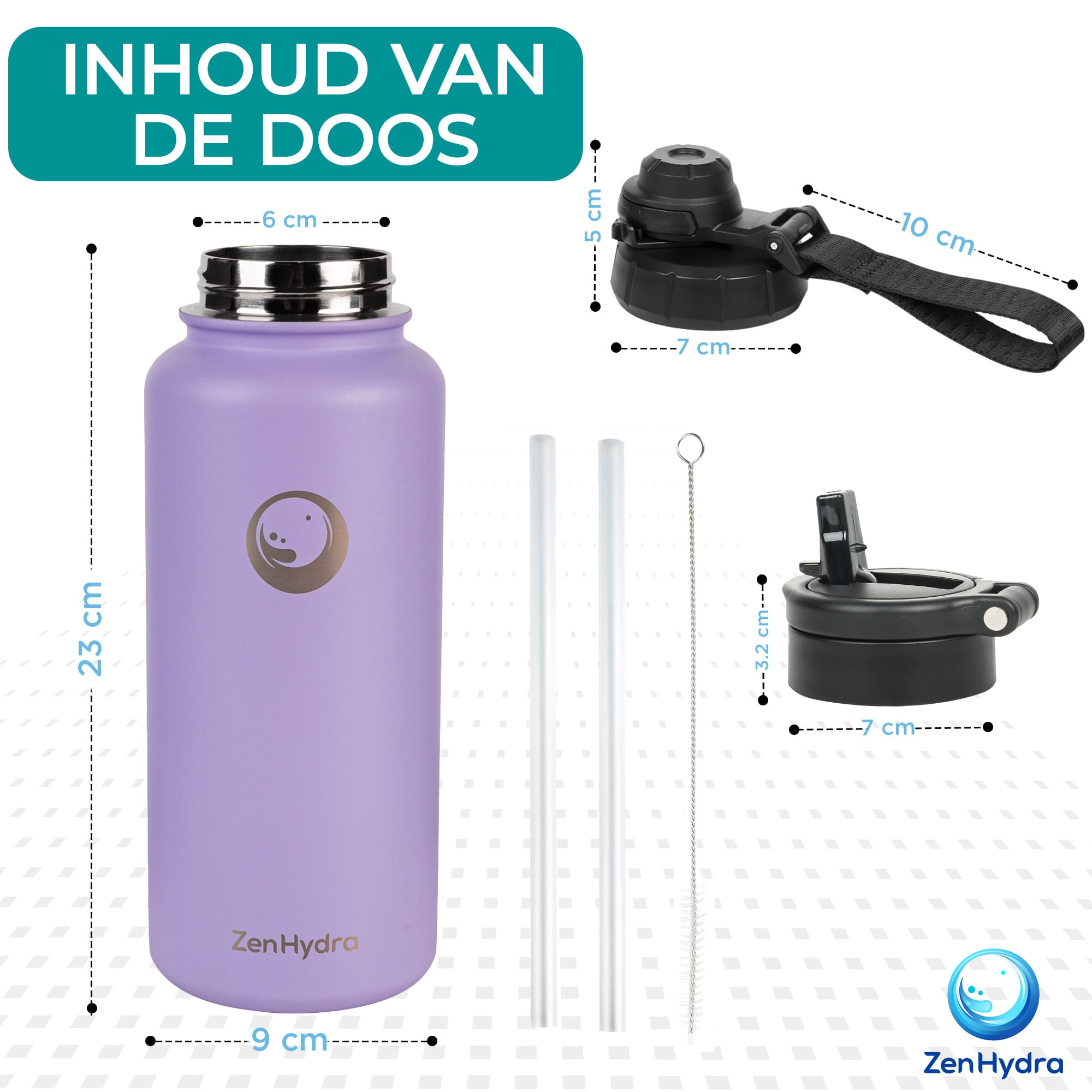 Zenhydra doosinhoud paars