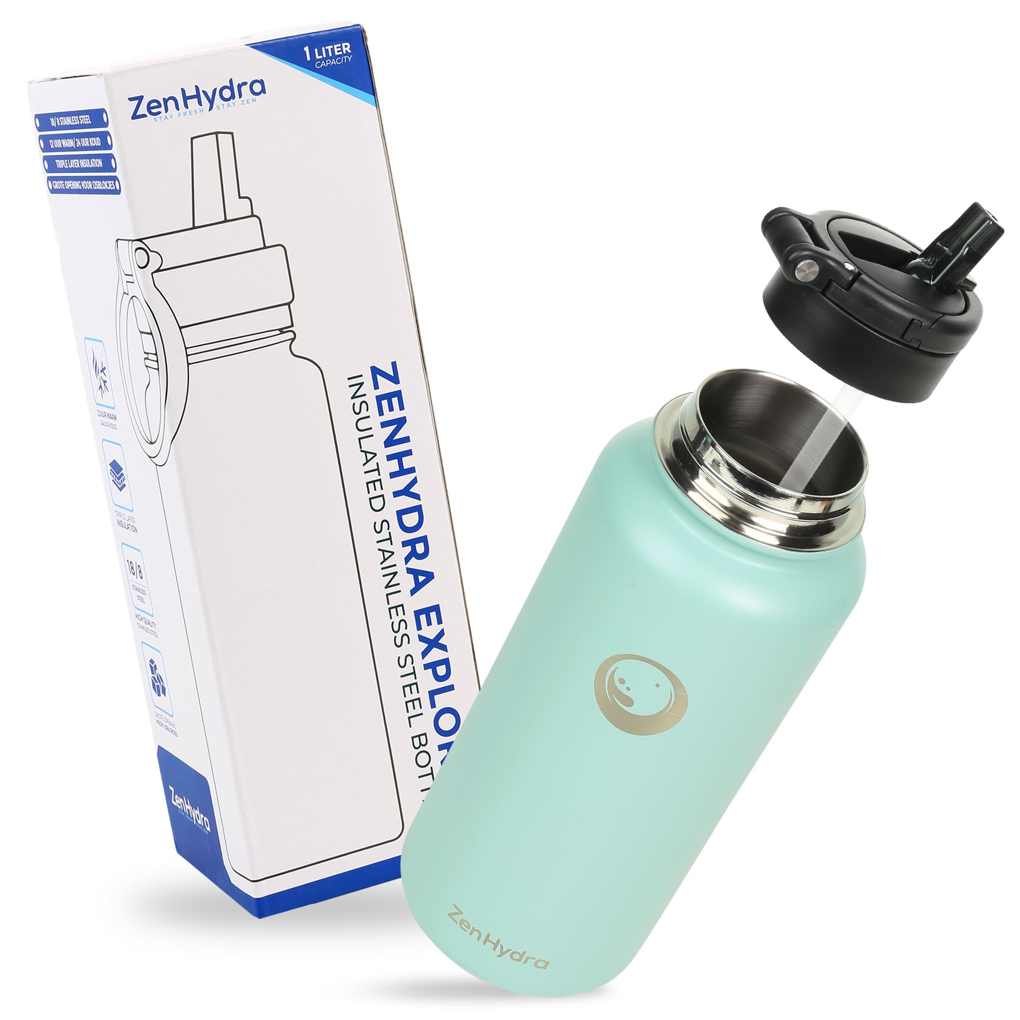 Zenhydra-drinkfles-groen-met-doos