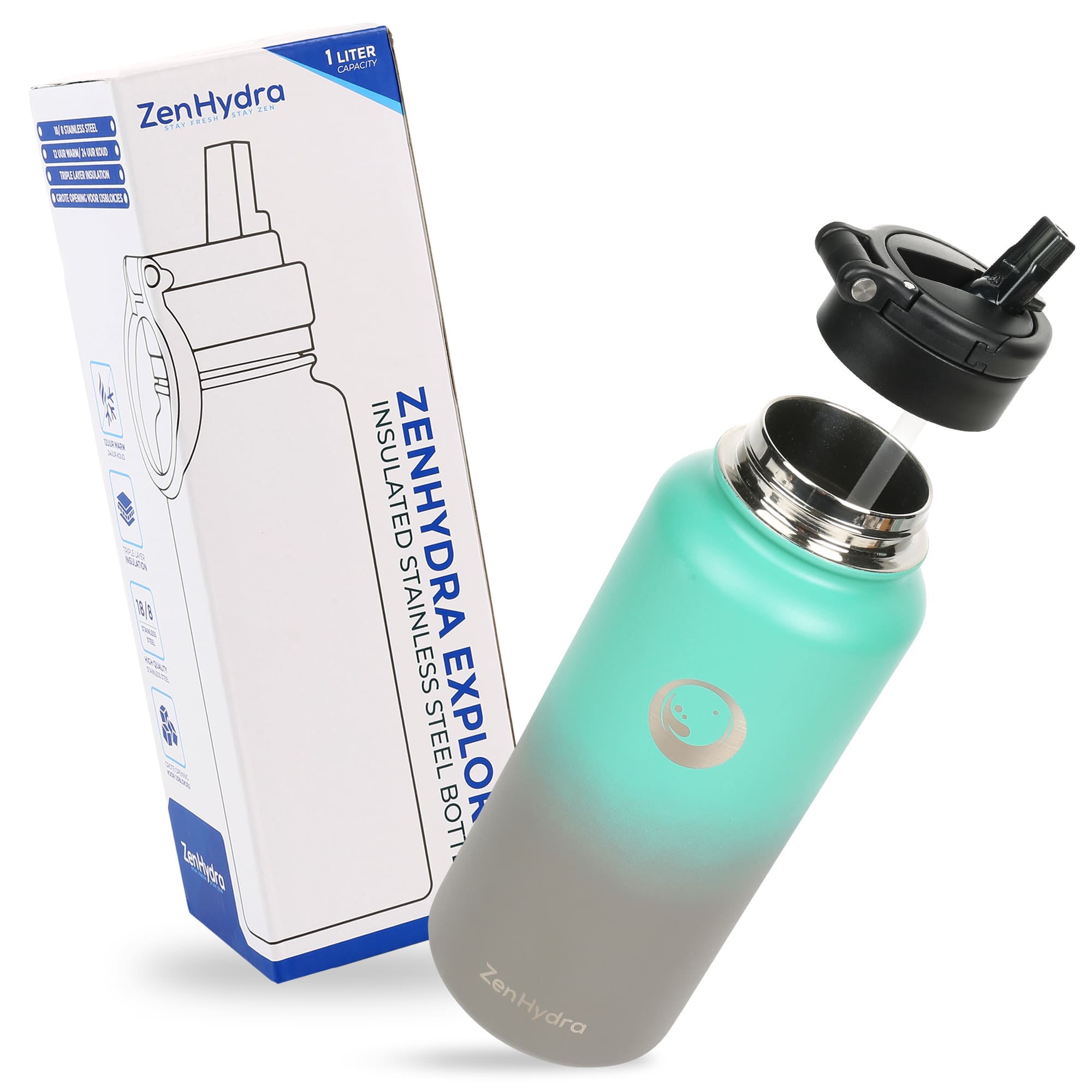 Zenhydra-drinkfles-gradient-met-doos